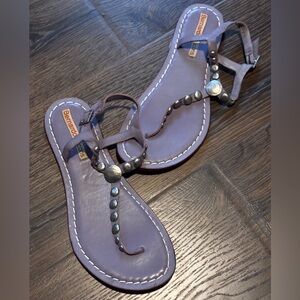 Bernardo Icon Women's Purple Studded Sandals size 10